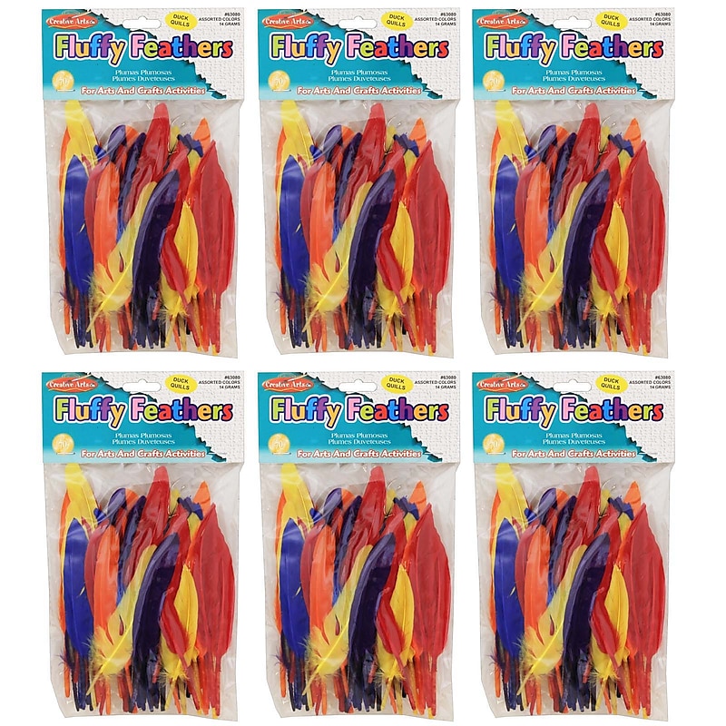 CLI Duck Quills Feathers, 14 Grams/Bag, 6 Bags (CHL63080-6) image 1