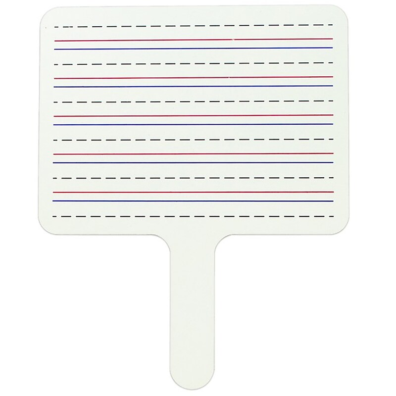 C-Line Two-Sided Dry Erase Answer Paddle, Lined/Plain, 10" x 8", Pack of 12 (CLI4067012) image 1