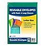 C-Line XL Reusable Envelopes, Hook and Loop Closure, 8 1/2 x 11, Assorted Colors, 10 Per Pack, 2 Packs (CLI58030-2)~#|#~sp151424273_sc7