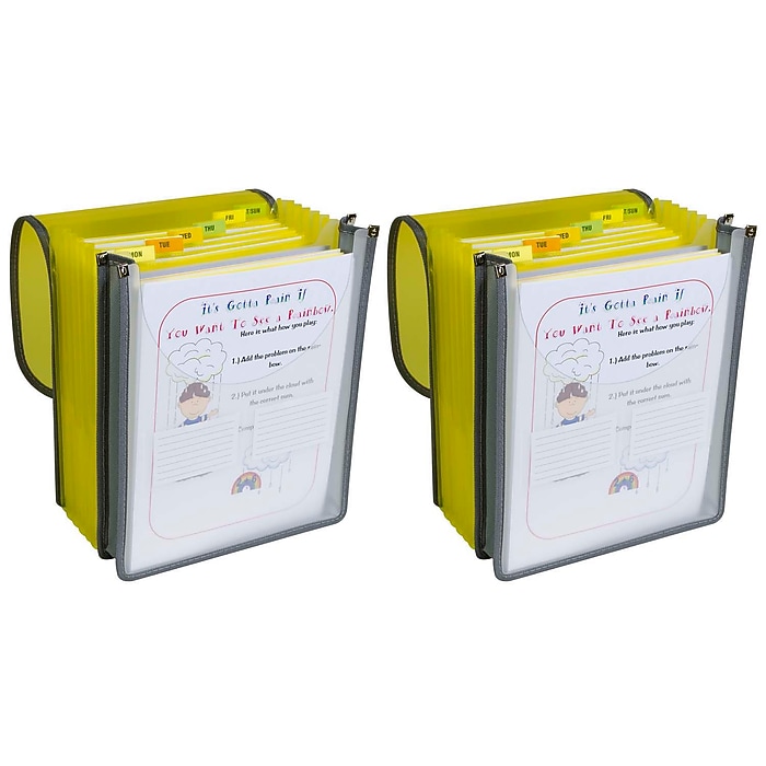C-Line Heavy Duty Reinforced Plastic Accordion File, 7-Pocket