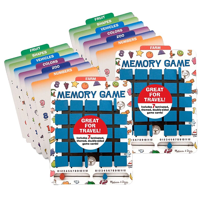 Melissa & Doug Flip to Win Memory Game, Pack of 2 (LCI2090-2) image 1