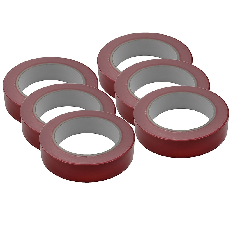 Martin Sports Floor Marking Tape, Red, 6 Rolls (MASFT136RED-6) image 1