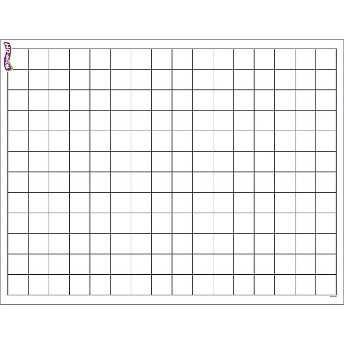 チャートギャラリー standard Chart Gallery2.0 TREND Graphing Grid Small Squares Wipe-Off Chart, 17