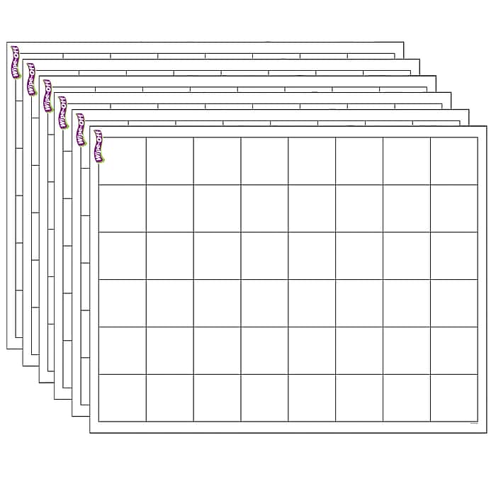 TREND Graphing Grid (Large Squares) Wipe-Off Chart, 17