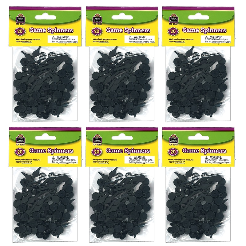 Teacher Created Resources Game Spinners, 20 Per Pack, 6 Packs (TCR20621-6) image 1