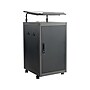 Oklahoma Sound WorkPod 41" Floor Lectern, Black/Charcoal Slate/White Nebula (TWPL1)~#|#~sp151426773_sc7