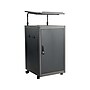 Oklahoma Sound WorkPod 41" Floor Lectern, Black/Charcoal Slate/White Nebula (TWPL1)~#|#~sp151426775_sc7