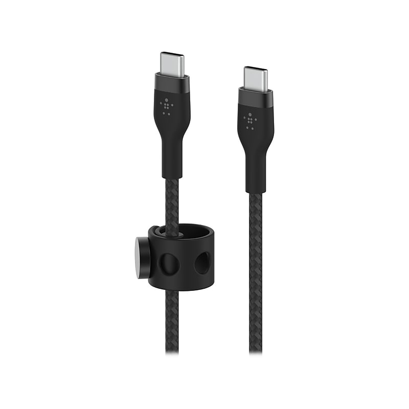 Belkin BOOST CHARGE PRO Flex USB Type-C Cable for Most Smartphones, Black (CAB011BT2MBK) image 1