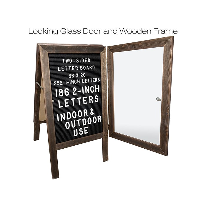 Excello Global Products Changeable Message Indoor/Outdoor Sidewalk