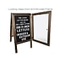 Excello Global Products Changeable Message Indoor/Outdoor Sidewalk Sign, 20" x 36", Black/Wood (EGP-HD-0084)~#|#~sp151515974_sc7