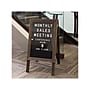 Excello Global Products Changeable Message Indoor/Outdoor Sidewalk Sign, 20" x 36", Black/Wood (EGP-HD-0084)~#|#~sp151515978_sc7