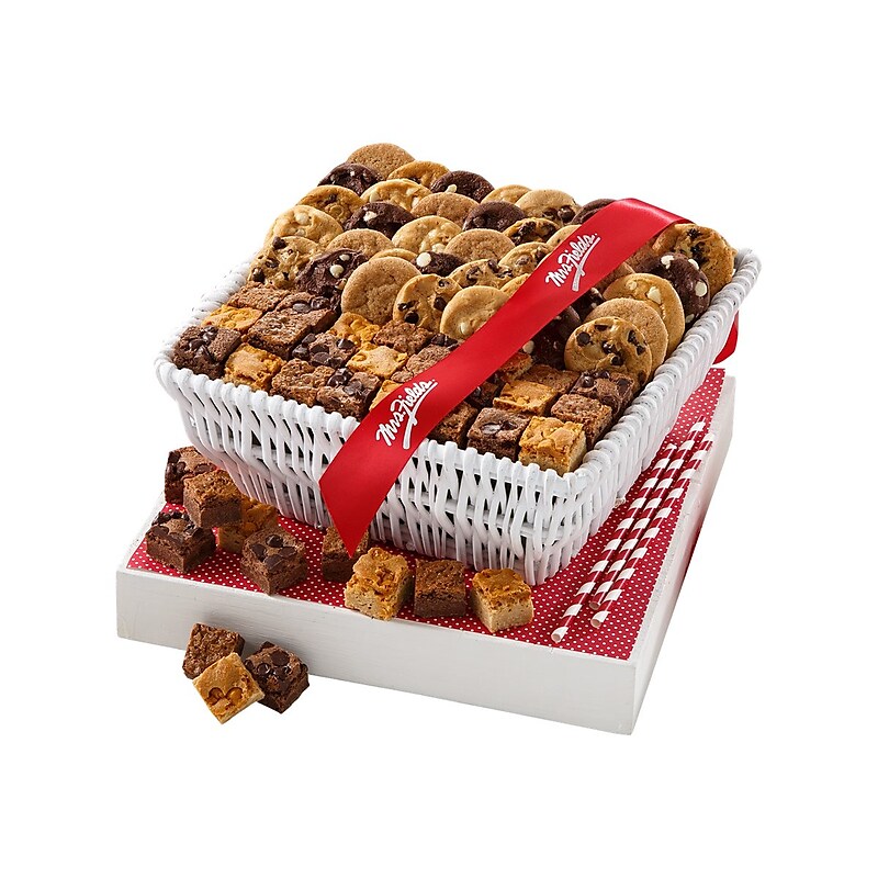 Mrs. Fields Nibblers Cookie and Brownie Bite Basket Variety Pack, 67.2 oz., (ST21EVBSKT023) image 1
