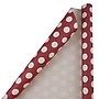 JAM Paper Wrapping Paper, 25 Sq. ft. x 30", Red with White Polka Dots (226431180)~#|#~sp151516493_sc7