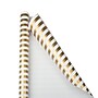 JAM Paper Wrapping Paper, 25 Sq. ft. x 30", Gold & White Stripes (2226517001)~#|#~sp151516541_sc7