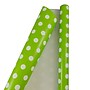 JAM Paper Christmas Wrapping Paper, 25 Sq. ft. x 30", Lime Green with White Polka Dots (2226416994)~#|#~sp151516551_sc7