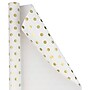 JAM Paper Wrapping Paper, 25 Sq. ft. x 30", White with Gold Foil Dots, 2/Pack (226432220A)~#|#~sp151516593_sc7