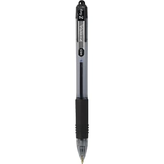 Zebra Z-Grip Retractable Ballpoint Pen, Medium Point, Black Ink, 24/Pack (12221)