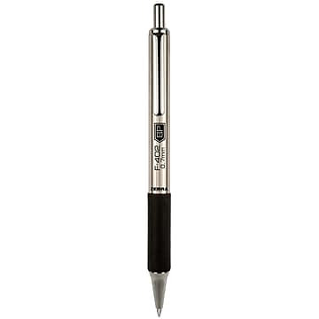 Zebra F-402 Retractable Ballpoint Pen, Fine Point, Black Ink, 2/Pack (29212)