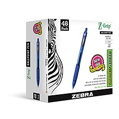Zebra Z-Grip Retractable Ballpoint Pen, Medium Point, 1.0mm, Black
