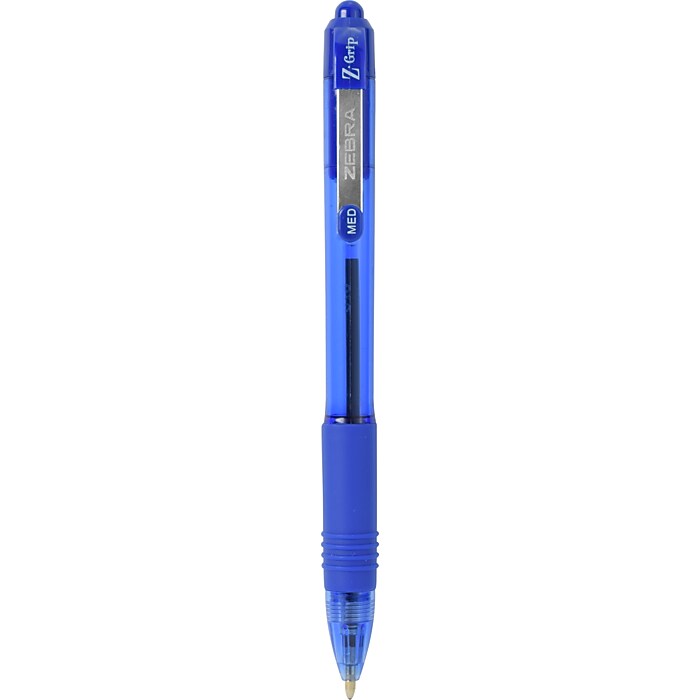Zebra Z-Grip Retractable Ballpoint Pen, Medium Point, 1.0mm