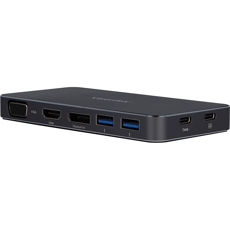 VisionTek VT200 Dual Monitor Docking Station for Windows/Mac/Chrome Laptops (901226) image 1