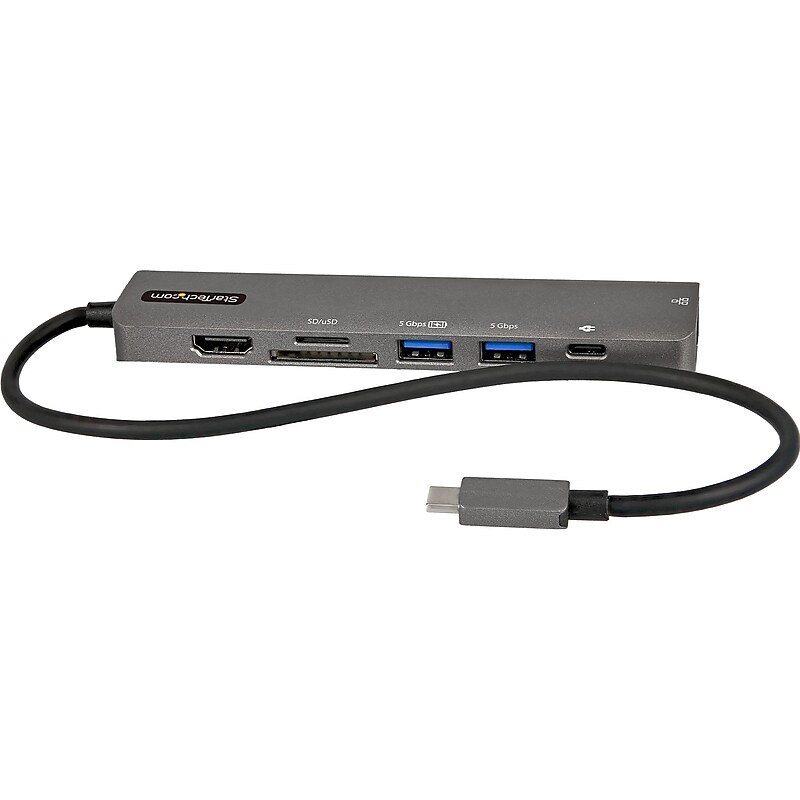 StarTech USB C Multiport Adapter for USB-C Laptop/Tablet (DKT30CHSDPD1) image 1