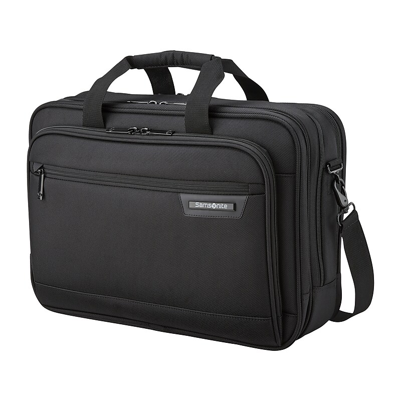 Samsonite Classic Business 2.0 Laptop Briefcase, Black Polyester (144294-1041) image 1