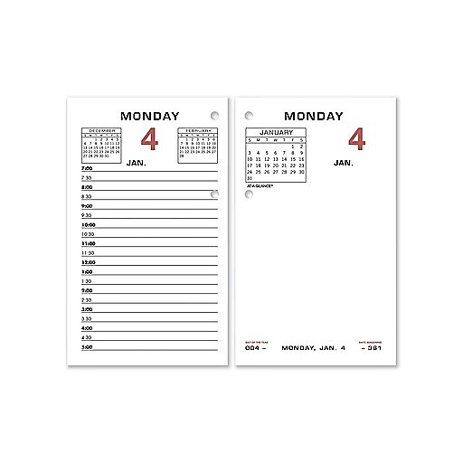 2023-at-a-glance-6-x-3-5-daily-loose-leaf-desk-calendar-refill-white