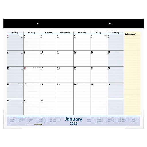2023 Staples 22 X 17 Desk Pad Calendar Navy St59700 23 Staples