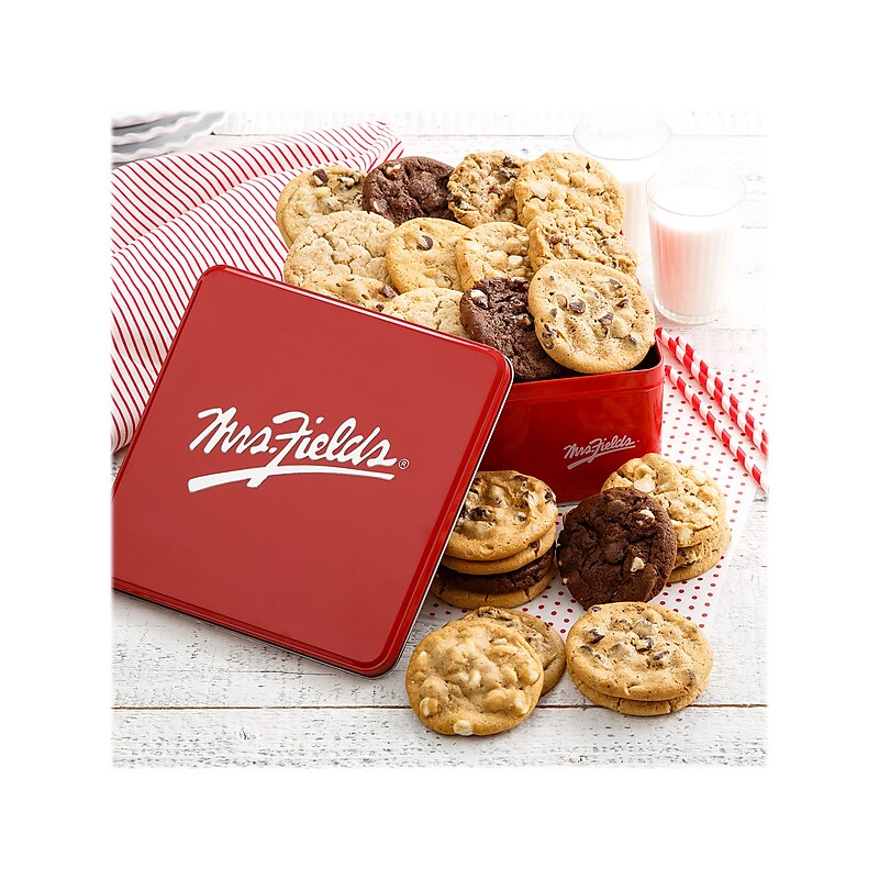 Mrs. Fields Cookie Classic Tin, Assorted Flavors (ST17EV10023) image 1