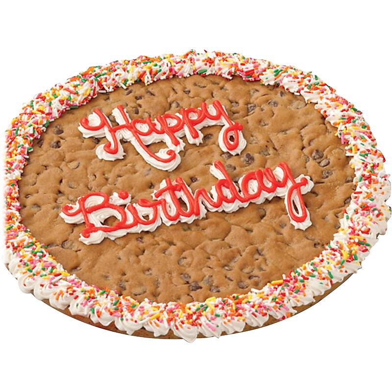 Mrs. Fields Birthday Chocolate Chip Cookie Cake, (ST4680) image 1