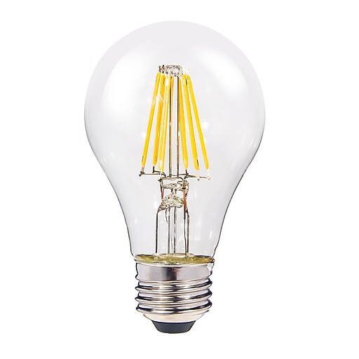 Shop Staples for Single 6.5w 810 Lumen Clear Standard A19 Base Light