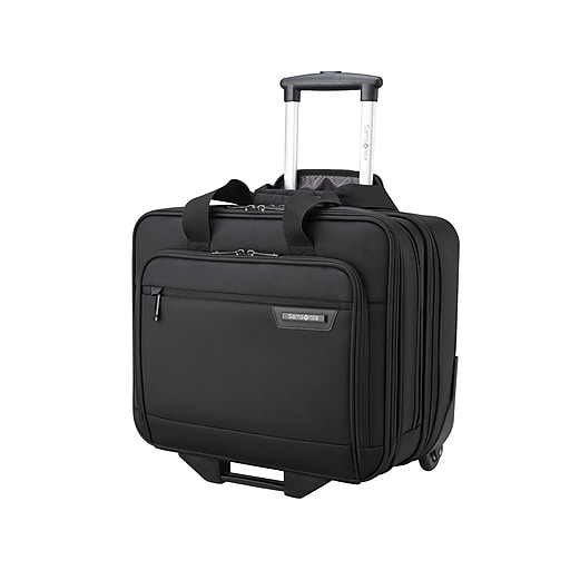 Samsonite Classic Business 2.0 15.6" Polyester Rolling Laptop Bag, Black (1442961041) Staples