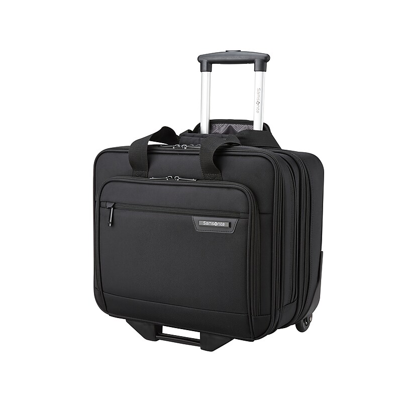 Samsonite Classic Business 2.0 15.6" Polyester Rolling Laptop Bag, Black (144296-1041) image 1