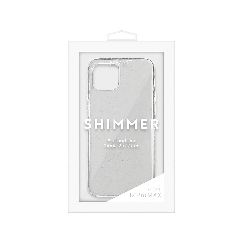Argento MVMT Shimmer Phone Case for iPhone 12 Pro Max, Clear/Glitter (IC7687-12X-CLA) image 1