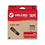 Velcro Eco 0.88" x 10' Sticky Back Hook & Loop Fastener, White (VEL-30195-USA)~#|#~sp152369778_sc7