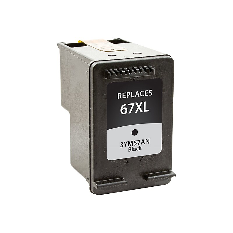 Clover Imaging Group Remanufactured Black High Yield Ink Cartridge Replacement for HP 67XL (3YM57AN) image 1