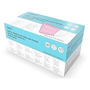 AVO+ Disposable Face Mask, Kids, Pink, 50/Box, 2 Boxes/Pack (TBN203217)