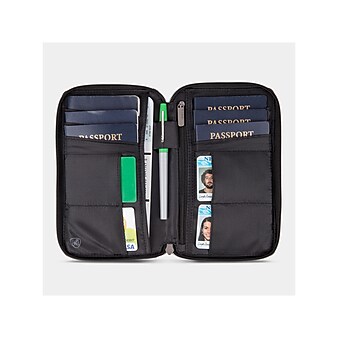 Travelon RFID-Blocking Multi-Passport Holder, Black (83100-500)