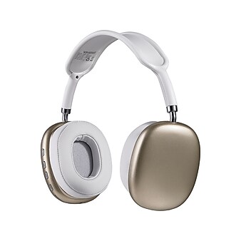 Vivitar Air Vibes Wireless On-Ear Headphones, Bluetooth, White/Gold (V50023BTWHGLT36)