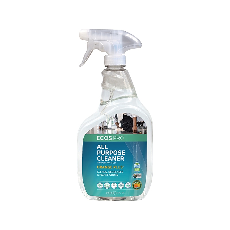 ECOS PRO Orange Plus All-Purpose Cleaner and Degreaser, Citrus Scent, 32 Fl. Oz. (PL9706/6) image 1