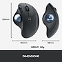 Logitech Lift Wireless Ergonomic Vertical Left Handed Optical USB Mouse, Graphite (910-006467)~#|#~32D225BA-F763-4C0A-9013C09707A39798_sc7