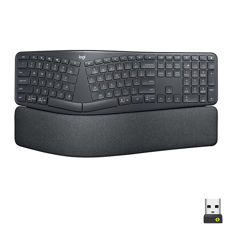 Logitech ERGO K860 for Business Wireless Ergonomic Keyboard, Graphite (920-010175) image 1