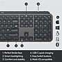 Logitech MX Keys Advanced Wireless Illuminated Keyboard for Business, Graphite (920-010116)~#|#~sp152695185_sc7