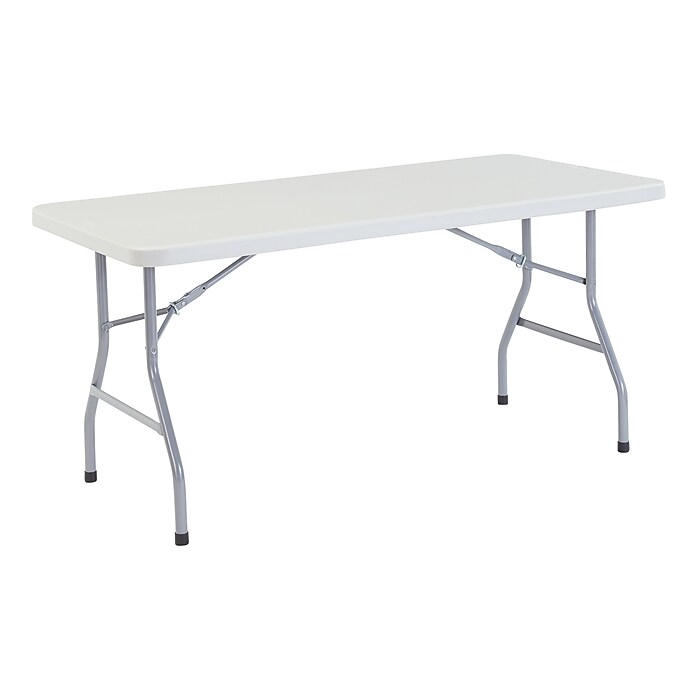 NPS® Heavy Duty Folding Table, 30 x 60, Speckled Gray (BT30601