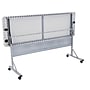 NPS BPFT Series Flip-N-Store 72"W x 24"D Training Room Table, With Wheels, Speckled Gray (BPFT-2472)~#|#~sp152708146_sc7