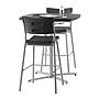 NPS Cafe Time Adjustable-Height Table, Charcoal Slate/Silver (CTT3042)~#|#~sp152708279_sc7