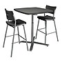 NPS Cafe Time Adjustable-Height Table, Charcoal Slate/Silver (CTT3042)~#|#~sp152708308_sc7