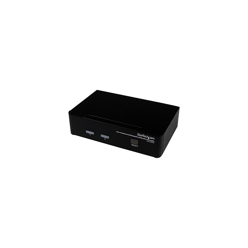 StarTech SV231DPUA 2-Port DisplayPort Professional KVM Switch with Audio image 1