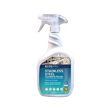 ECOS PRO Stainless Steel Cleaner and Polish, 32 Fl. Oz. (PL9330/6X)